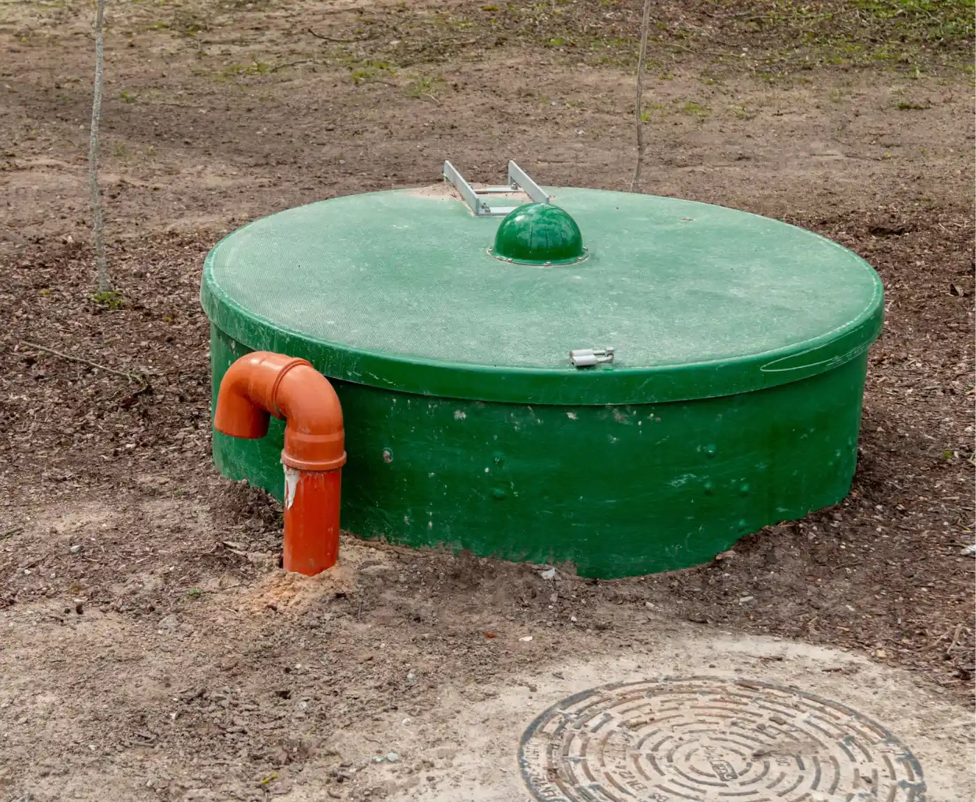 Modern sewage treatment plant installed for a residential property in Sussex